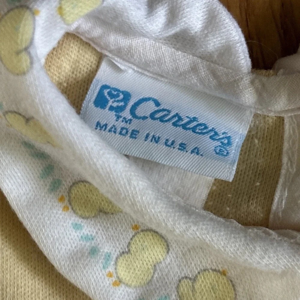Baby Boy Clothes Vintage Carter's 6 Month  Duck 2pc Outfit USA Peter Pan Collar